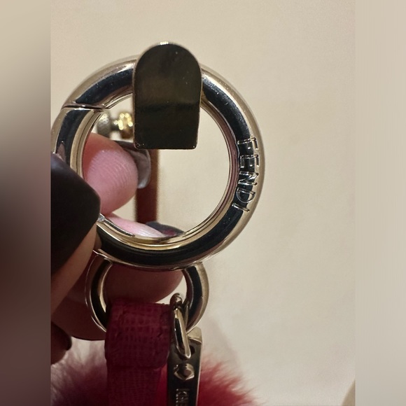 Fendi Multicolored Fur BagCharm